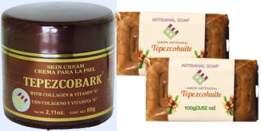 Miniatura 8 de TEPEZCOHUITE Jabón artesanal 3.53 oz (2) + Crema de tepezcohuite colageno y vitamina E, 2.12 oz (1)TEPEZCOHUITE Jabón artesanal 3.53 oz (2) +