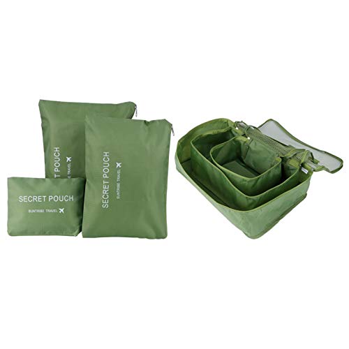 Aufbewahrungstasche, 6-teilig, für Gepäck, Reise, Kleidung, Koffer, Sortierung, Organizer-Set, Verpackung, Aufbewahrungstaschen, Organisation von Taschen, Halter,