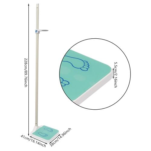 Digitale Personenwaage Höhe- und Gewichtsmessgerät Körperwaage 220cm/180kg
