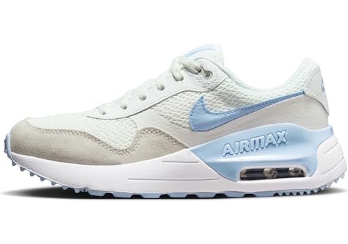 NIKE AIR MAX SYSTM (GS) Sneaker, Summit White/Cobalt Bliss-White,...
