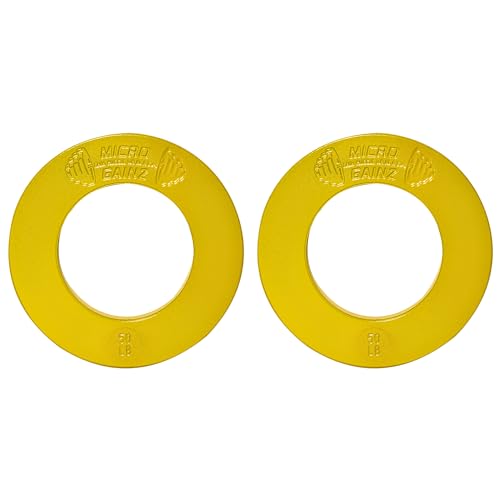 Image of Micro Gainz Calibrated Fractional Weight Plate Set of 2 Plates, Choose Set (.25LB-1.25LB), Designed for Olympic Barbells for Strength Training & Micro Loading Bar Weights, Made in USA