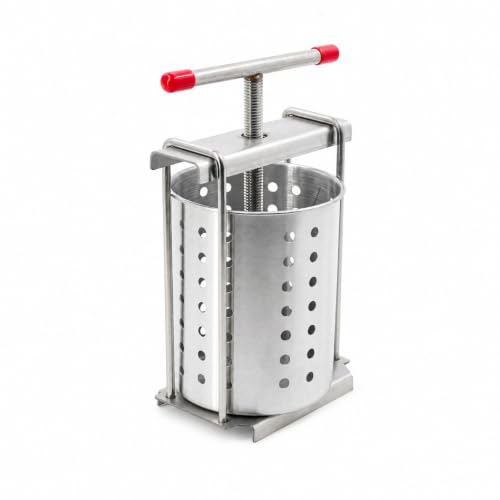 FytStycale Prensador Verduras Acero Inoxidable Resistente Exprimidor Manual Verduras para Cocineros, Cocina, 1500ML