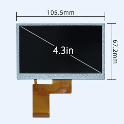 Image of 4.3Inch Color LCD Display with Color LED Backlight 480x272 High Resolution for Office Use