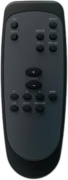 Replacement Remote Control Work for TV/Audio/Projector for Logitech Z5500 Z-5500 Z5400 Computer System Speaker
