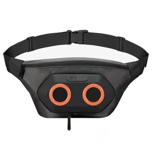 Gosera Altavoz Portátil para Bicicleta, Riñonera con Bluetooth, Sonido de Audio, para Deportes Al Aire Libre, Correr, Escalar, Altavoz Deportivo, A
