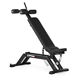 Titan Fitness Max Adjustable FID Bench, 70 Positions, Flat Bench, Incline Angle, Decline Angle, Rated 600 LB, Weight Training Bench