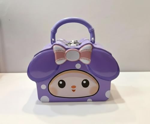 Image of Sajani Cute Cartoon Creative Portable Piggy Bank, Money Saving Box with Combination Lock, Mini Coin Bank Gifts for Boys and Girls, Best Return Gifts for Kids (Pack of 1) (Bowknot)