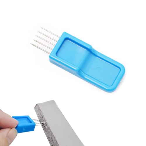 Pottery Scoring Tool Professional Clay Scoring Tool Pottery Texturing Scoring Tool Portable Pottery Tool for Sculpture Connecting Scratch(Blue)