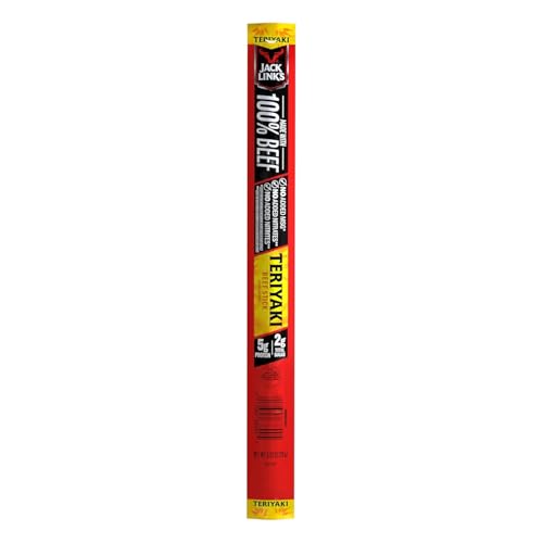 Jack Link's Teriyaki Beef Stick - 0.92 oz | Made with 100% Real Beef - Ready to Eat Real Meat Protein Snacks - 5g Protein per Serving - Meat Stick - image 1