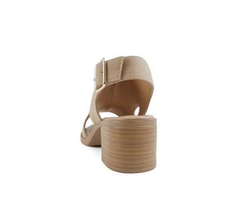 Image of CITYCLASSIFIED inchElect inch ~ Women's Peep Toe Laser Cut Geometric Caged Slingback Ankle Strap Low Stacked Heel Ankle Bootie