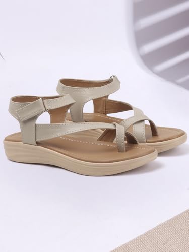Image of Vendoz Women Stylish Slippers Wedges I Flat Slip on Sandals I Stylish and Casual for Everyday use I Comfortable & Lightweight for Girls & Ladies