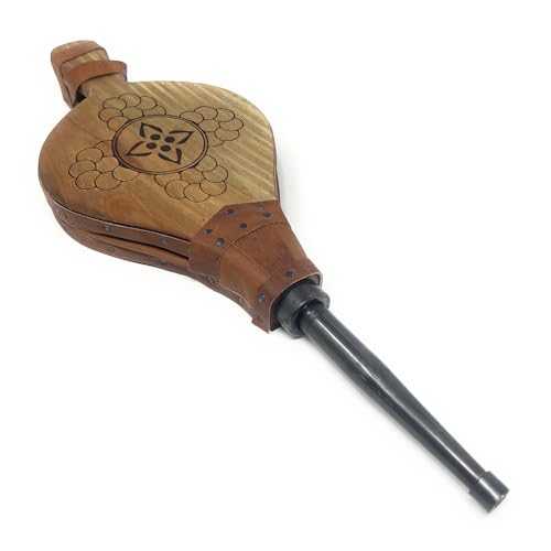 MGE, Premium Bellows for Barbecue and Fireplace, Wooden Bellows, Lighter Fireplace Blower, Wood Air Bellows, Natural Wood - Image 4