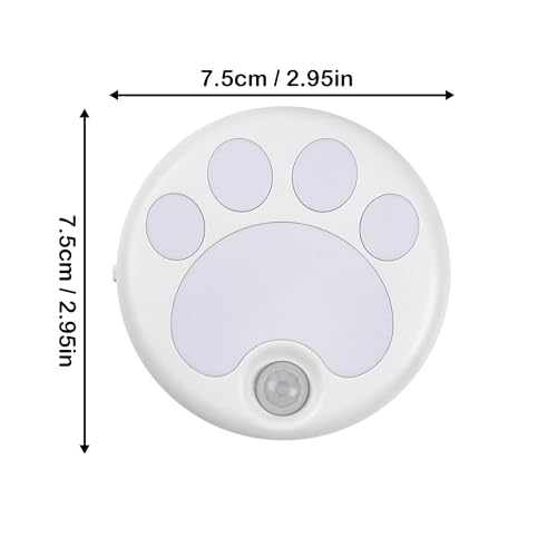 Image of Attivolife Cat Paw Motion Sensor Night Light with Magnetic, USB Rechargeable & Cordless LED Lamp, Cute Kids Wall Light for Hallway, Bedroom, Nursery, Kitchen, Stairway