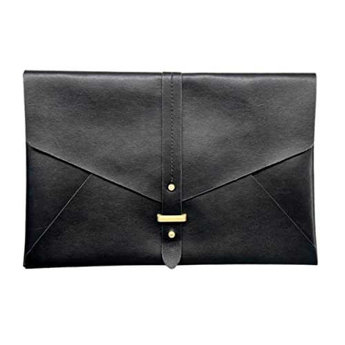 LVMUR Bolso Mujer Hecho con Piel Sintética con Cierre Dorado Mate | Bolso Hombre, en Color Negro, de 27x18cm. | Bolso de Mano Unisex | Cartera Tipo Clutch Ideal Cualquier Ocasión LVMUR Bolso Mujer Hecho con Piel Sintética con Cierre Dorado Mate | Bolso Hombre, en Color Negro, de 27x18cm. | Bolso de Mano Unisex | Cartera Tipo Clutch Ideal Cualquier Ocasión