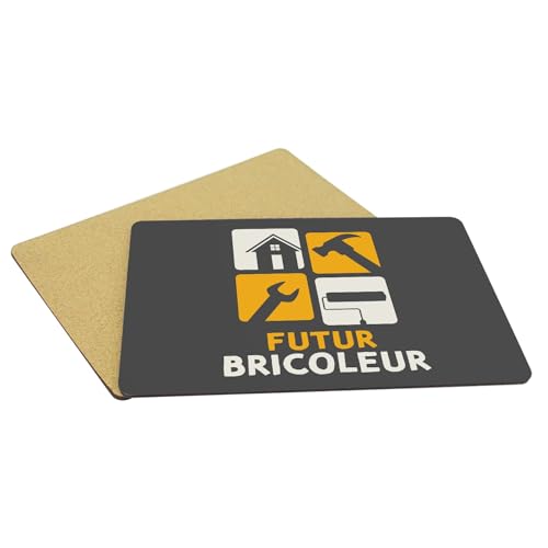 Lot de 4 sets de table souples napperons noir dessous liège grand format - 5