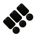 Cemaystic 電話マグネットステッカー 16個セット 円形 四角形金属プレート 、車載用磁気ホルダー対応 全面粘着設計 安定固定