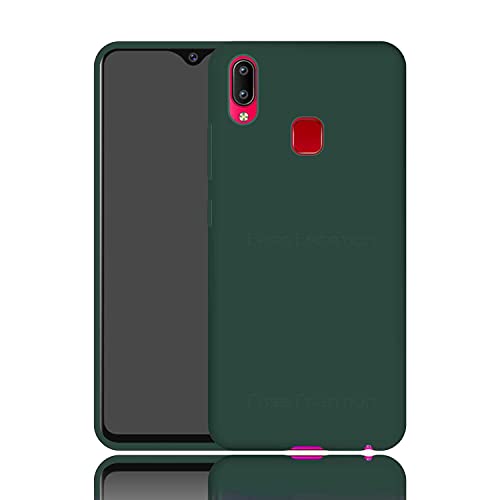 Image of Case Creation Luxurious OG Series for Vivo Y91 Case Cover,Anti-Dirty Slim Case Frosted Matte Cute Candy TPU Raised Bezel (Splash of Color) Back Cover for Vivo Y91 -Wine Green
