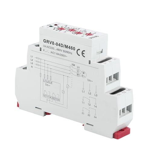 Relais de contrôle de tension triphasé GRV8-04 évite la casse par inversion de phase - 5