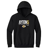 500 LEVEL Deandre Ayton Los Angeles Lakers Elite Youth Hoodie Sweatshirt (Black, X-Large)