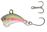 Z-Viber Micro - Ultra Light and Ice Fishing Lure - Mini Lipless Crankbait - 1/16oz Rattle Bait (0.6') (Rainbow Trout)