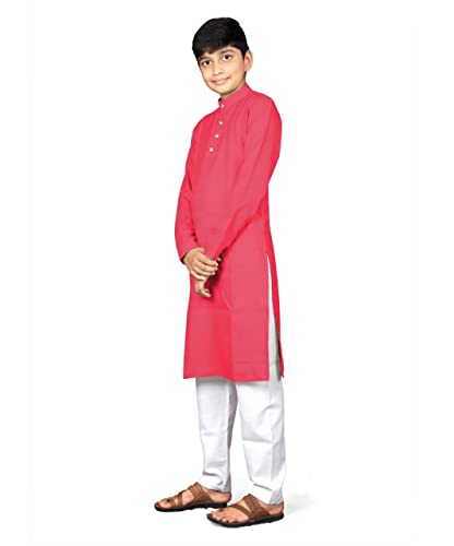 Image of ROYALICA black Indian Kids Dress, Boys Festive and Party Kurta, Kurta Pyjama Set, Wedding Kids Dress, Boys Pyjama Kurta, Indian Kids Yellow Kurta Pyjama (15-16 YEAR, SKY BLUE)