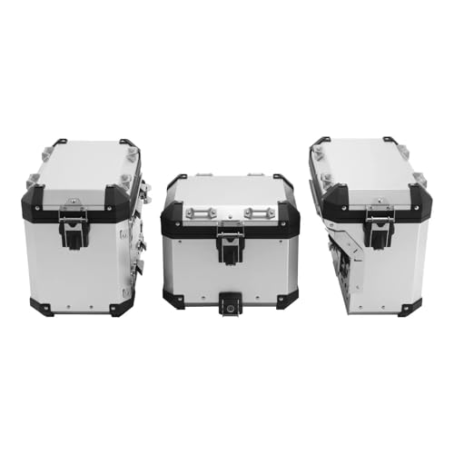 �o�C�N�p���[�{�b�N�X �o�C�N�p�T�C�h���Q�b�W�P�[�X �T�h���o�b�O ���[�g�����N ���s�p �A���~���c�[���{�b�N�X �A�N�Z�T���[ R1250GS �A�h�x���`���[ 2019-2024 F850GS 2017-2022(Silver)