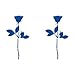 GreenIT Róża 10 cm naklejka na lusterko samochodowe tatuaż Cut Decals winylowa samoprzylepna folia dekoracyjna Depeche Mode (2 sztuki niebieski)