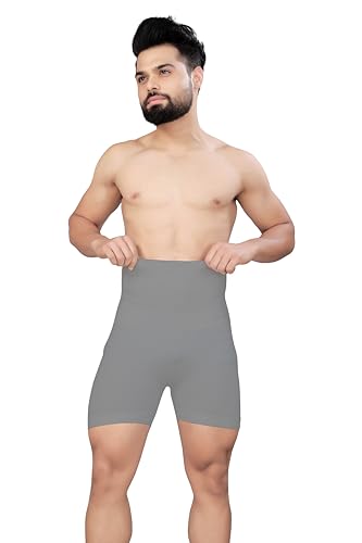 Image of Tummy Tucker Men Shapewear for Control Seamless High Waist Slimming Underwear Body Shaper Boxer Stomach Fitness for Exercise & Workout Briefs