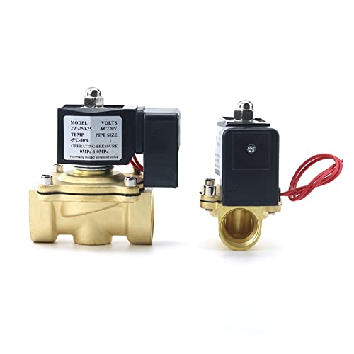 Électrovanne DN25 sécurité fuite eau gaz vanne laiton 24V basse chauffe