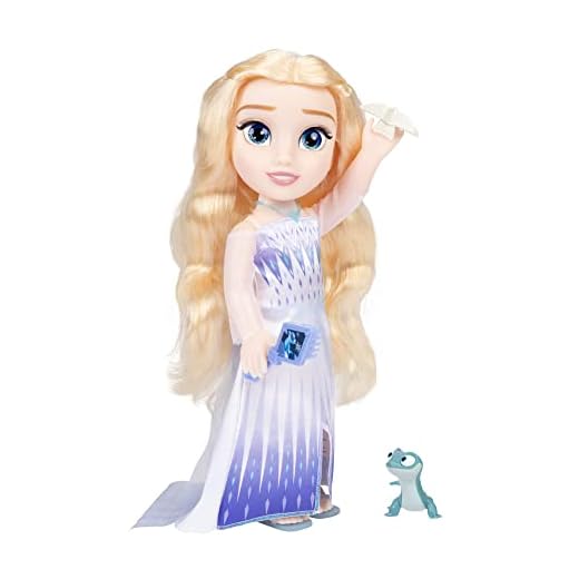 Disney Frozen Princesas - Muñeca Elsa Cantante Grande de 38 cm - Elsa Canta la Canción de la Película “Show Yourself” - La Muñeca Incluye Numerosos Accesorios para Jugar - 3 Años +