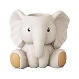 para bolígrafos - Decoración de escritorio con elefante, para pinceles cosméticos, contenedor para rotuladores, unidad de estudio | de colocación para organizador de mesa