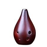 Okarina 6 Loch Alto F Tonart Vertikal Geräuchert Glasiert Okarina Performance Modell(Smoked)