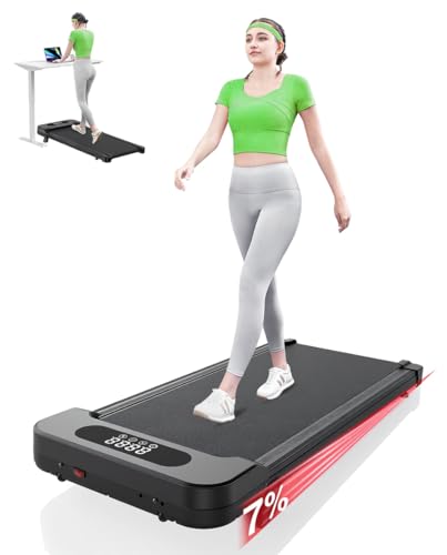 Tapis de Course et Marche 3 en 1 avec Pente 7% – Tapis Roulant Silencieux, 8 km/h, 2,5 CV,...