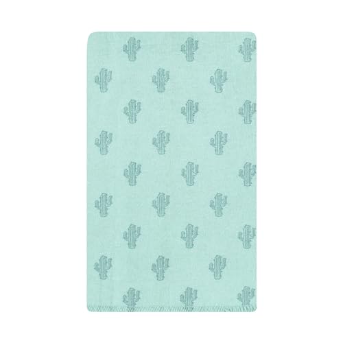 Image of Hudson Baby Unisex Baby Cotton Poly Flannel Burp Cloths, Desert Cactus 10-Pack, One Size
