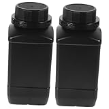 WEKADRIN Weithals Reagenzflasche 1000ml 2 Stück Kunststoffflaschen Mit Innendeckel Stoßfeste Laborflaschen Für Verpackungsindustrie Und Chemiebetriebe