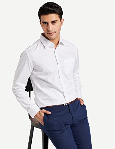 Image of Diverse Men's Cotton Printed Full Sleeve Regular Formal Shirt