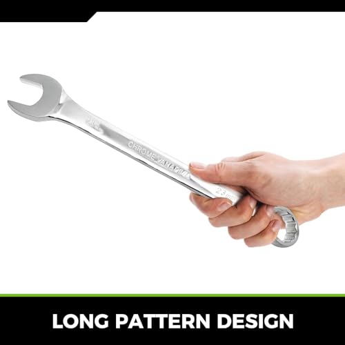Image of Der Erwachte 5Pc Metric Wrench Set, Large wrench set | 23mm,24mm,26mm,27mm,30mm, long big open end combination wrenches, roll-up storage pouch