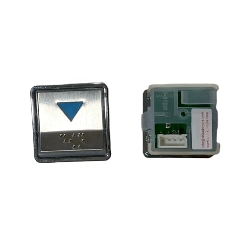 Bouton poussoir d'ascenseur carré bleu de rechange pour bouton défectueux
