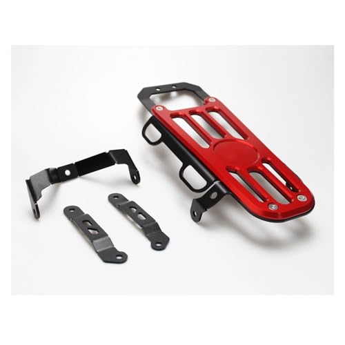 バイク リアキャリア Dax125 St125 2021-2025用 バイク用収納ラック ミドルシェルフ ラゲッジブラケット センターキャリア(Red)