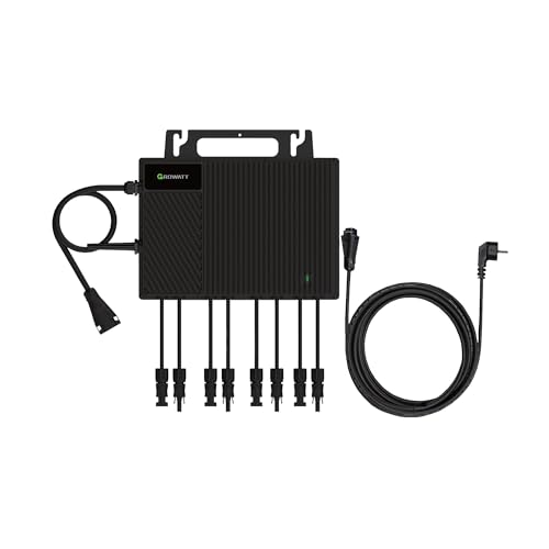 Growatt NEO 2000M-X2 Wechselrichter 2kW inkl. 5m Anschlusskabel mit 4MPPT und WiFi für Balkonkraftwerke und Solaranlagen