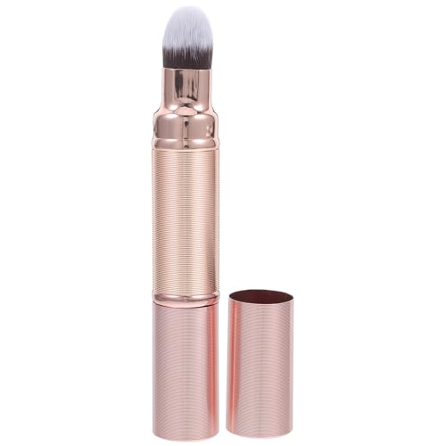 INOOMP Brocha Doble Punta para Maquillaje en Polvo y Base Diseño Compacto y Cerdas Que No Se Caen para Mujeres