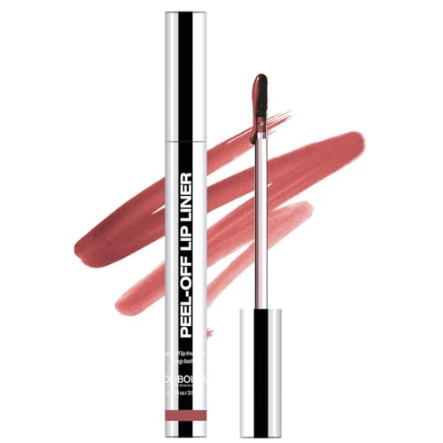 Peel off Matte Lip Stain, Lip Liner Tattoo, Long-Lasting Gloss, No Smudging, Non-Stick Cup (03)