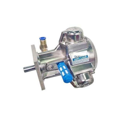 DMETE Pneumatic Air Motor AMP3-R6-F-G5 Helical ar Reduction Motor, Piston Type Explosion-proof Pneumatic Motor in Industrial and Construction Settings(AMP3-F)