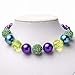 Conjunto de collar y pulsera para niños con cuentas de goma de...