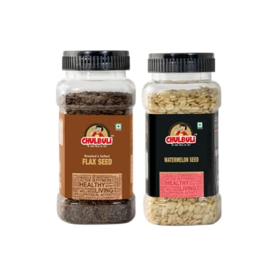 "PP Chulbuli Raw Seed Mix & Flax RS Seed Combo - 200g | Raw Seed Mix, Flax RS Seeds For Snacking, Smoothies, Baking & Cooking | Plant Protein Fiber Seed Mix Gluten Free Vegan Diet Friendly"