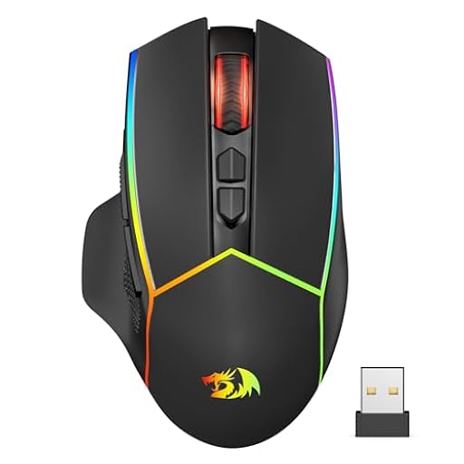 Redragon Ratón inalámbrico para videojuegos, 2,4 G/USB-C/Bluetooth, ergonómico, 8000 DPI, luz trasera RGB, totalmente programable, recargable, ratón inalámbrico para ordenador portátil, PC Mac, M814 | Ya disponible en tu tienda friki favorita! En mundofriki.es!