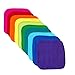 Gina's Soft Cloth Shop Washable Flannel Napkins 8x8 1 Ply Rainbow 10 Pack Proudly Made in the USA!