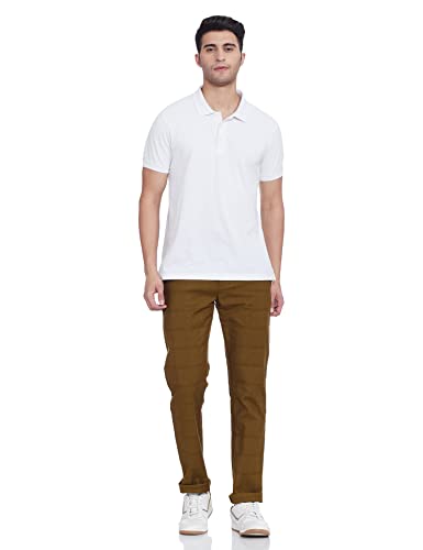 Image of Blackberrys Men's Cotton Blend Slim Casual Trousers