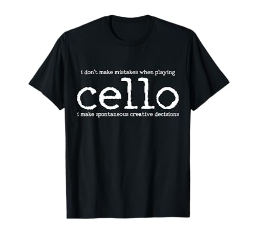 Cello Player Cellist Funny Gift T-Shirt Small