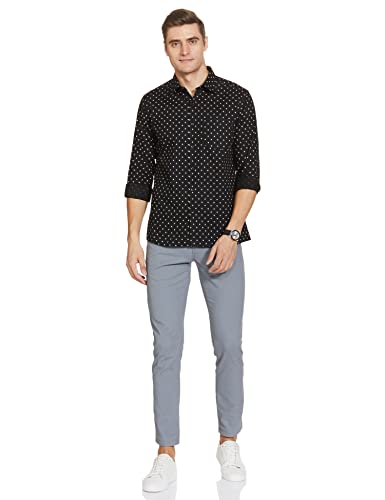 Image of Diverse Men's Cotton Printed Full Sleeve Regular Formal Shirt